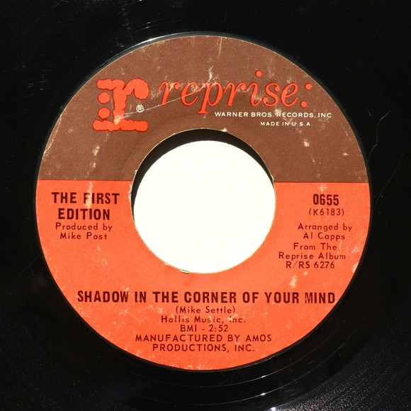 The First Edition Just Dropped In/Shadow In The Corner Of 45 rpm Vinyl 7" Record - Picture 5 of 9